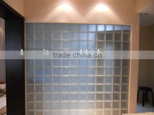 Decorative clear glass brick and block
