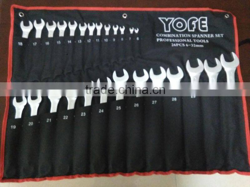 High Quality set tools Factory Supply Double open end spanner