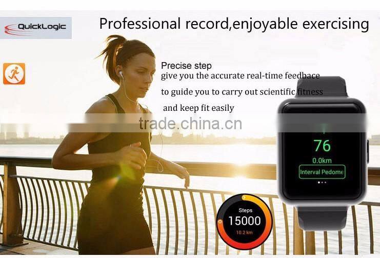 New 2016 Smart Q1 1.54 Inch 2.5D Sapphire Touch Panel MTK6580 Quad Core 3G Wifi Smart Watch