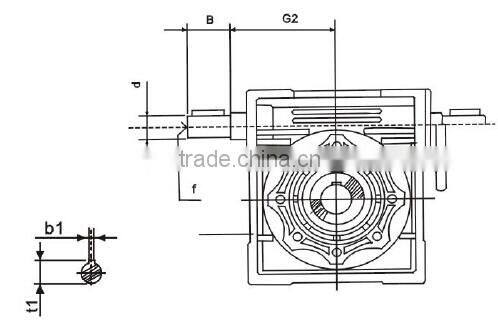 NMRV063 Speed reducer gear motor transmission with 550w electric dc motor
