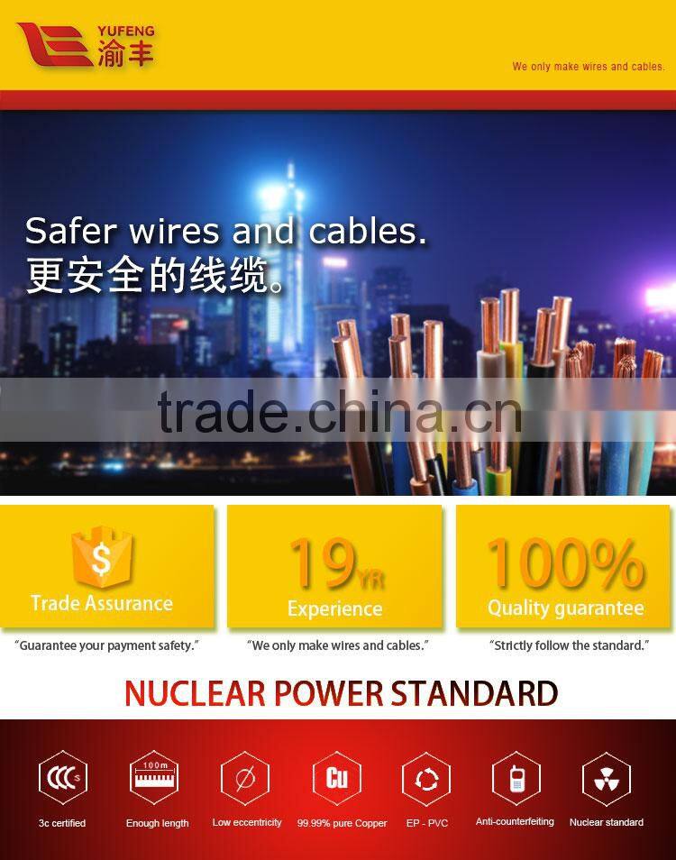 Energy Wire/Copper/PVC 450/750V Insulated Electric Wires