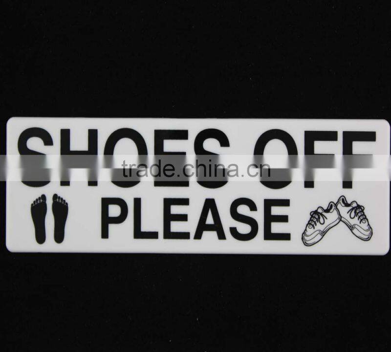 self adhesive toilet sign board