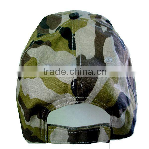 Custom 6 panel LED light camouflage baseball cap hunter hats