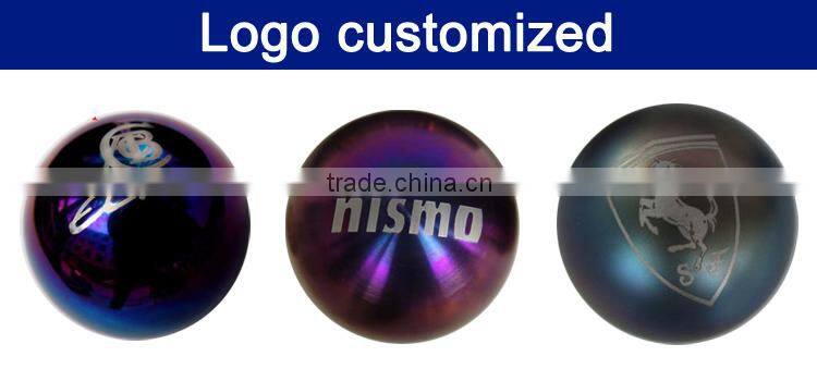 2015 new products auto parts m10*1.5 polished full titinaium ball shape gear shift knob