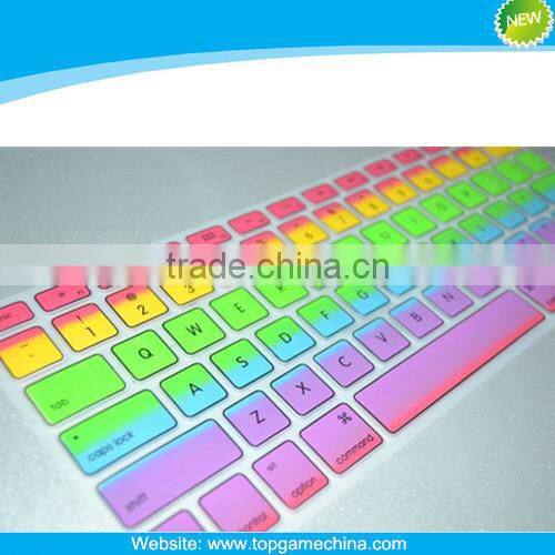 Rainbow custom silicone keyboard protector for MacBook 11" 13"15"17"