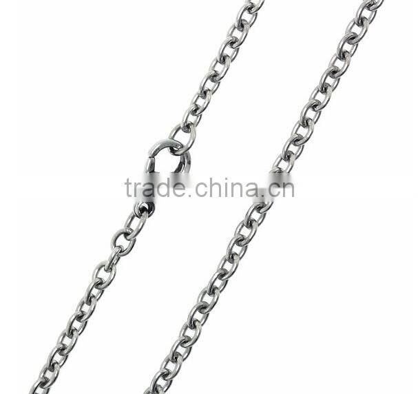Stainless Steel Box Chain Necklace (MA012903)