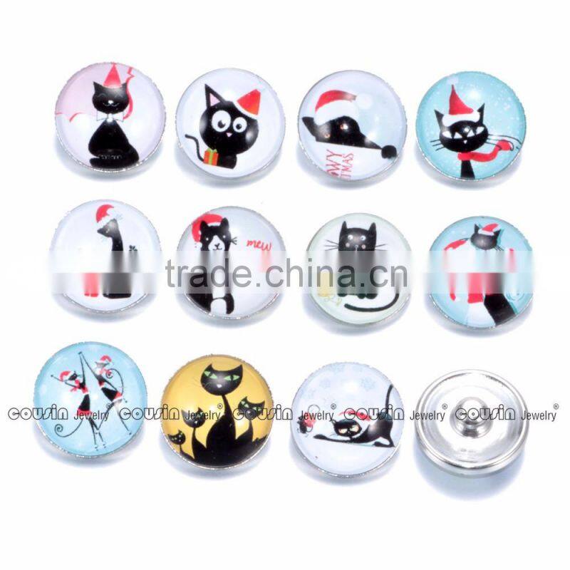 18mm Glass snap button Cutomized for interchangeable charm jewelry fit snap button Jewelry Cousin jewelry