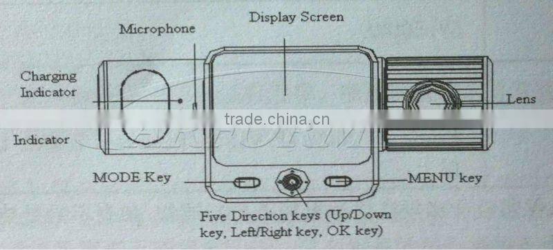 Hot Selling HD 1080p car dvr recorder