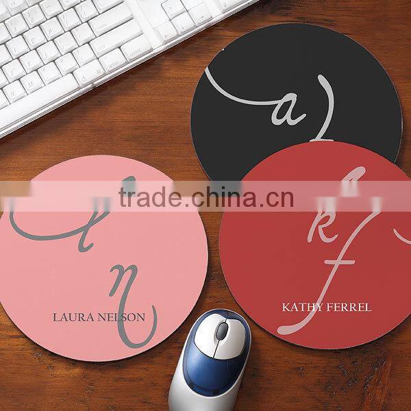 Fashion Plastic Printed Rubber Mouse Pad
