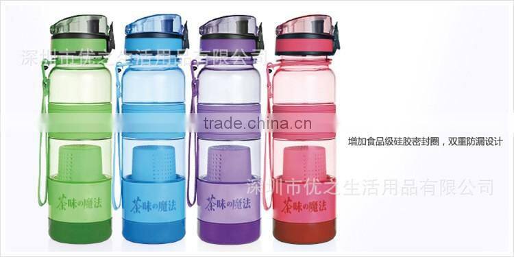 Best Price Personalized Outdoor tritan bottle with tea strainer