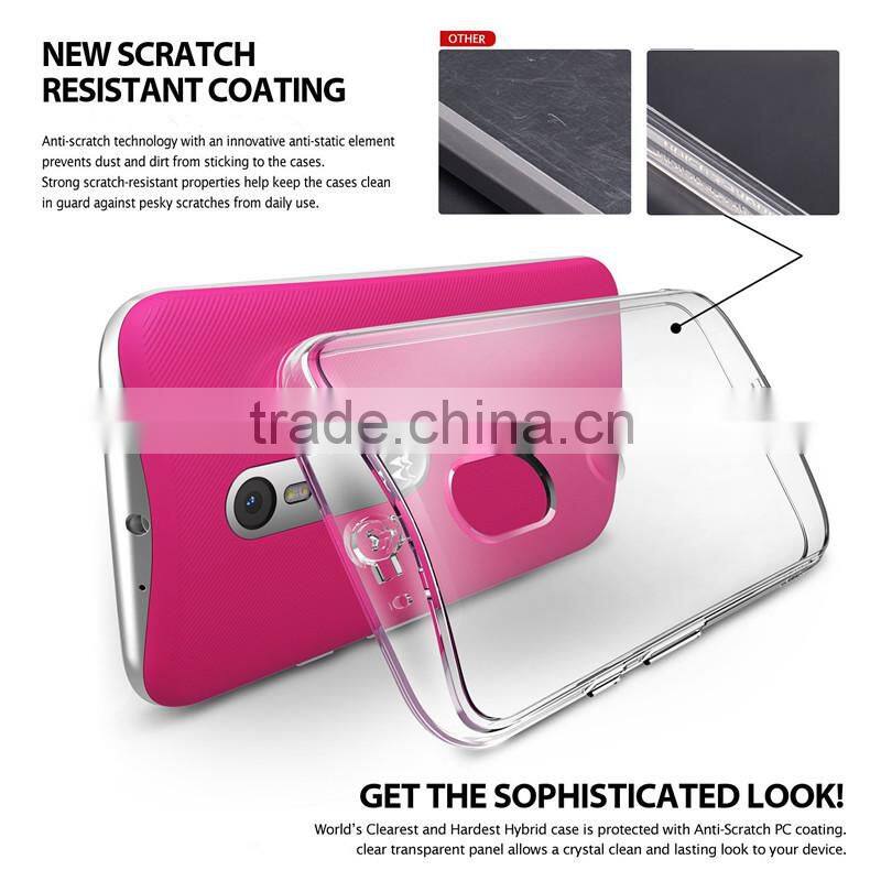 Keno for Moto G3 Crystal Plastic Clear Transparent Phone Case, for Moto G3 Polycarbonate PC Case