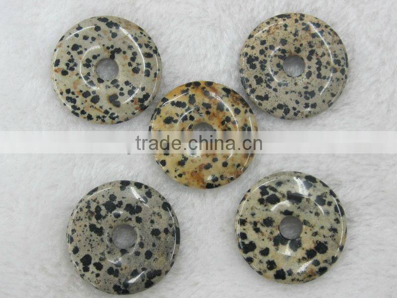 Wholesale different size Tian Shan Blue donut gemstone