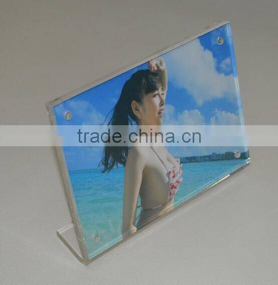Acrylic magnetic frame acrylic photo frame cheap frame