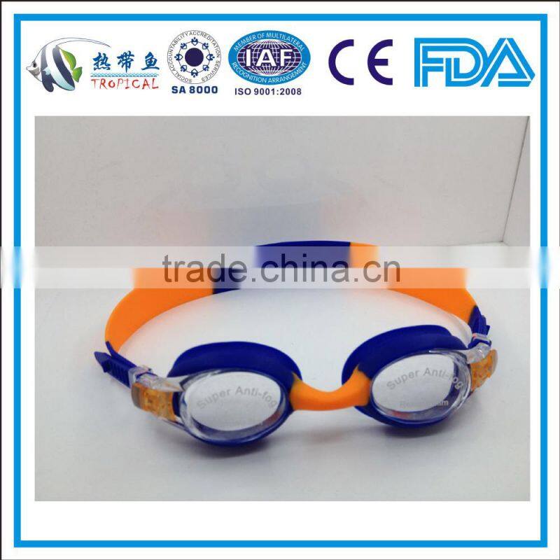 Hot sale junior cute swim goggles, professional kids swimming goggles,fun swim goggle