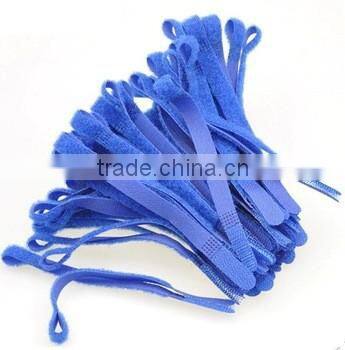 2016 Newest sticky hook loop colorful Back to back wire cable tie