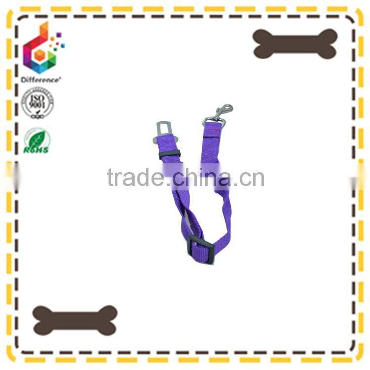 purple dog car safety belt for car pet safety belt