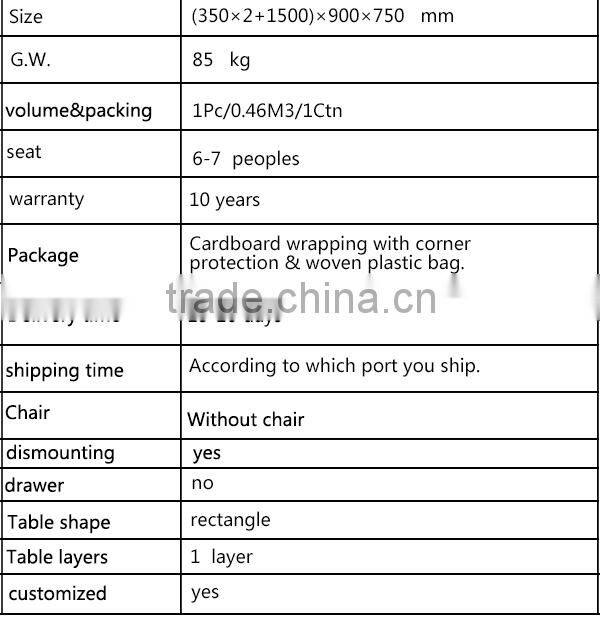 temper glass dining room tables(ST-027)