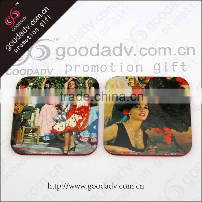 Wholesale square beer drink custom made coasters printing your own design