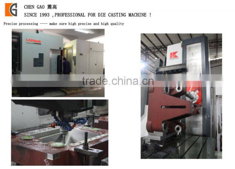 22 years history CHEN GAO brand 130T hot chamber die casting machine
