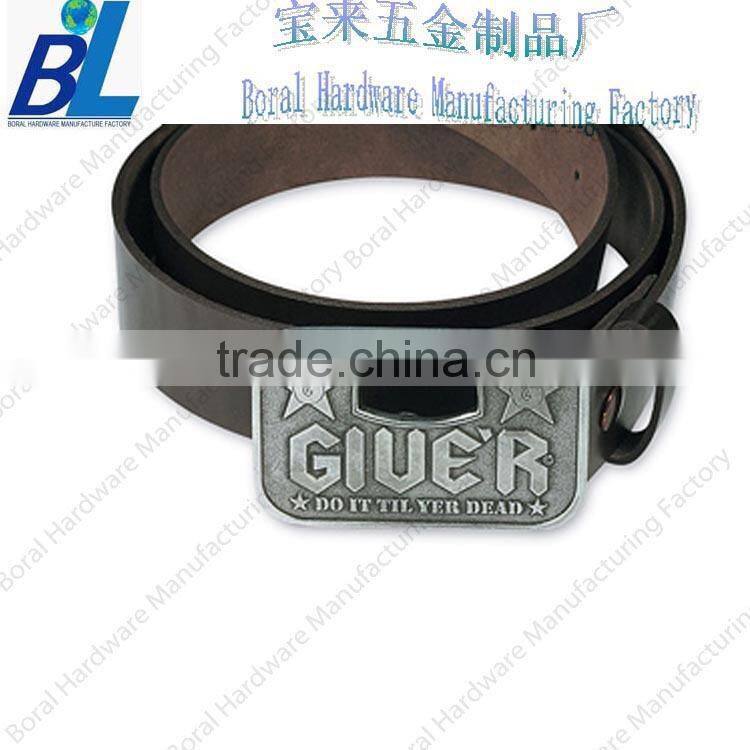 Enamel automatic belt buckle in zinc alloy