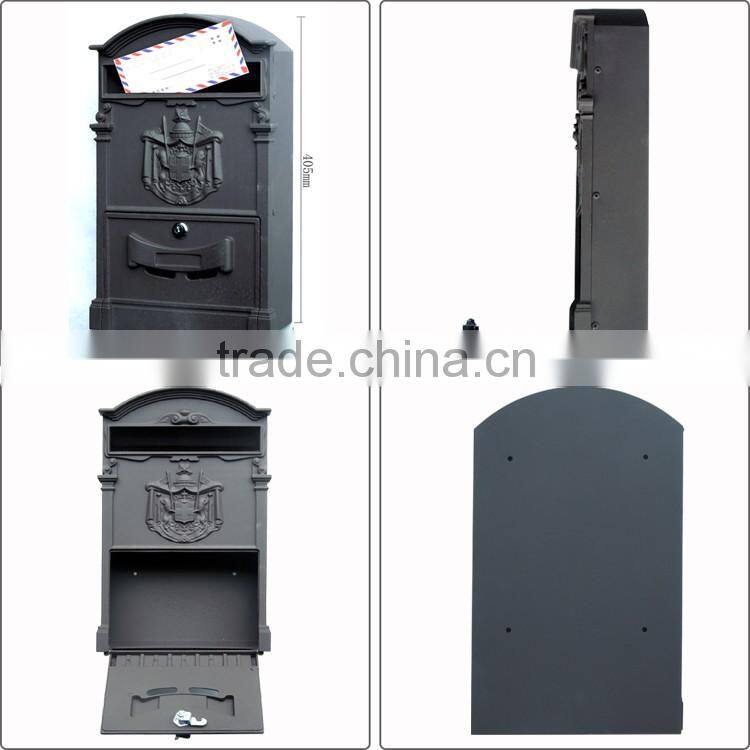 2015 Hot sale aluminum marble mailbox post box for letters european style