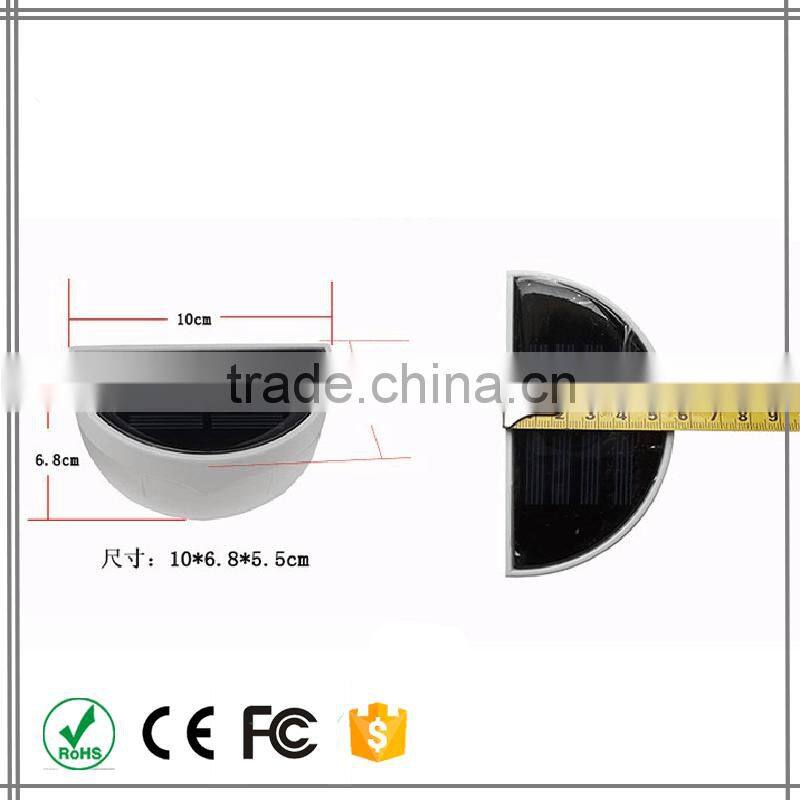 new solar fence light outdoor gutter garden yard wall pathway LED Light