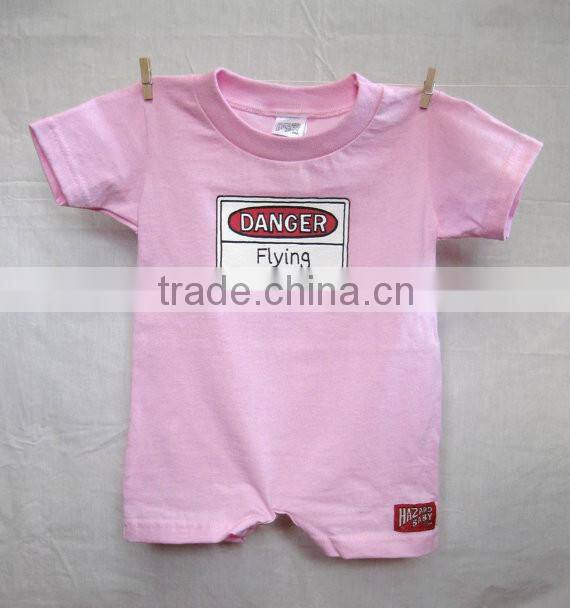 Free shipping organic baby onesie with 100 cotton high quality