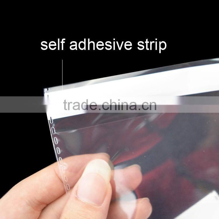 clear self adhesive seal printing header bags packaging suppliers