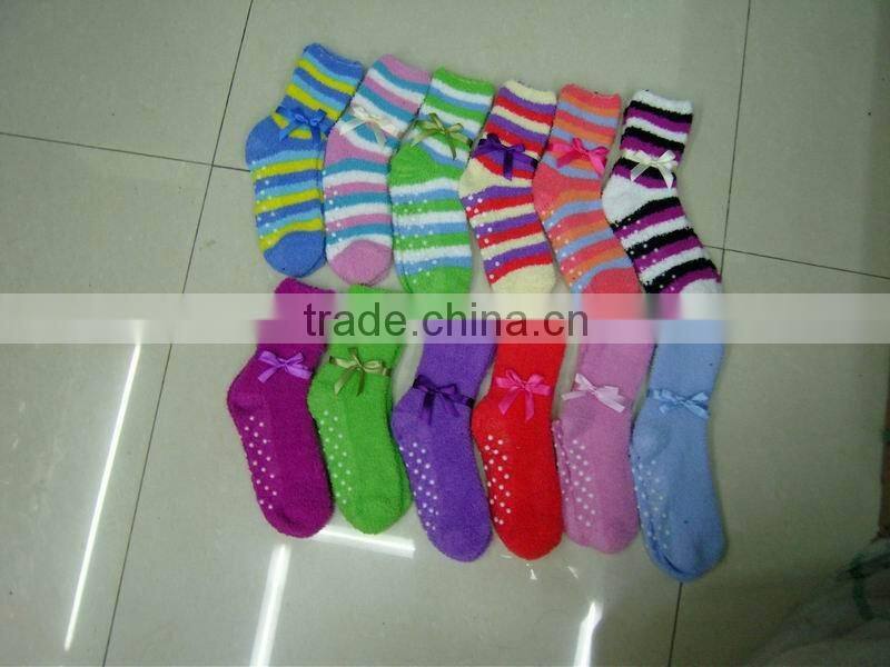 baby PVC socks fashion microfiber fresh jacquard socks soft kid socks colourful socks