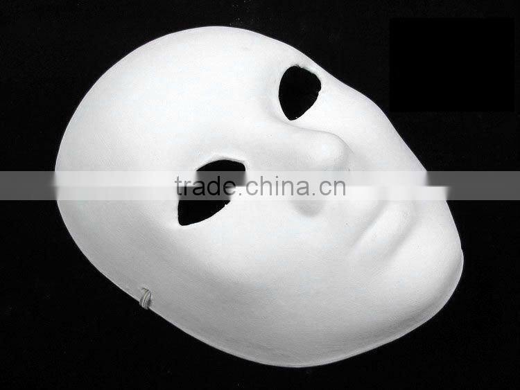 white hand-painted mask