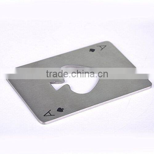 Credit Card Size Casino Poker Shaped Bottle Opener