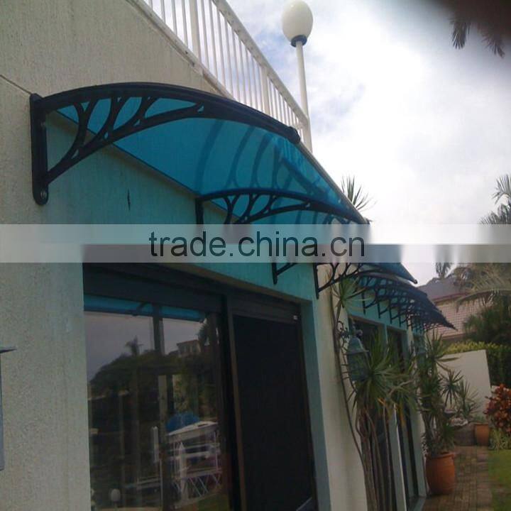 4mm-10mm uv smoked ribbed pc sheet for carport canopy