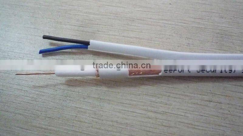 0.81mm CCS/BC Conductor Siamese Coaxial Cable kx6+2C*0.75