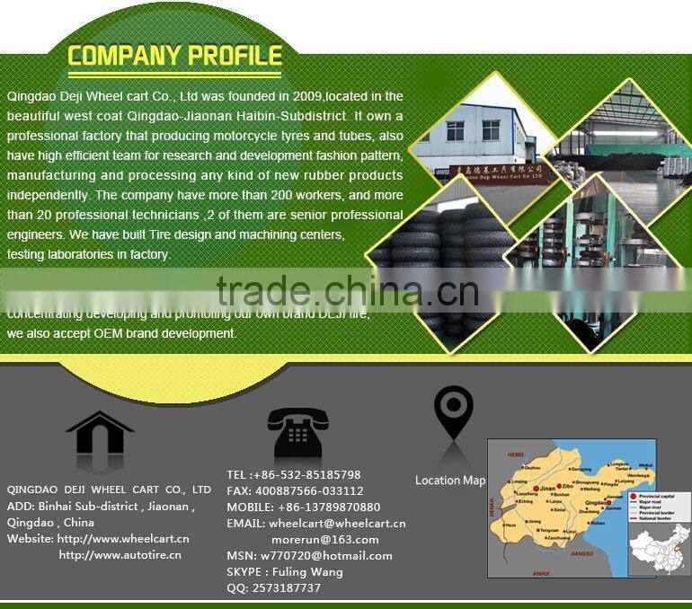 motorcycle butyl tube with famous brand DURKEE,DEJI