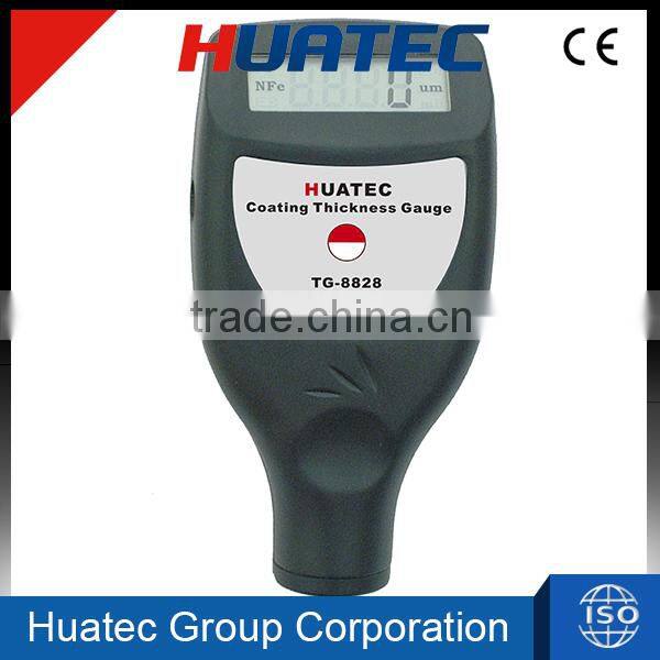 TG-8828FN best selling, measure range 0-1250um/0-50mil, in build probe coating thickness gauge manufacture