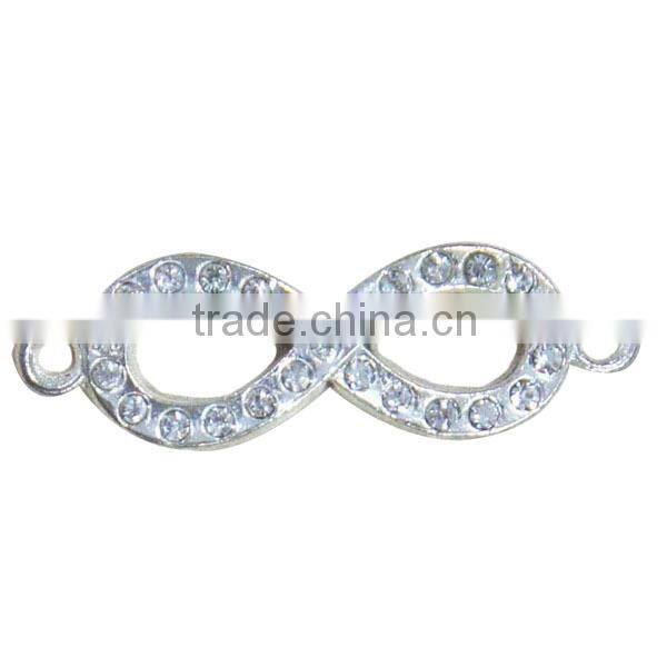 Wholesale Crystal Infinity Charms Rhinestone Connector For Jewelry Making