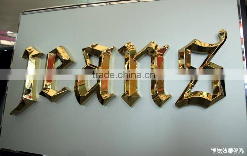 Decorative Metal Logo / brand designer handbags logo Type custom