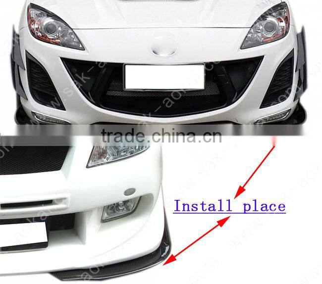 100% real carbon fiber car front splitter flap for universal using