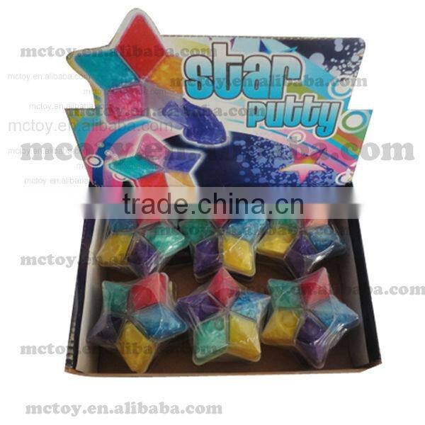 star shapes crystal slime toy /novel putty toy