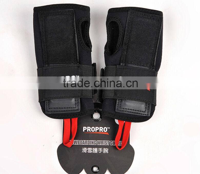 PROPRO Wrist Guards Pair Black Color Ski Snowboard Skate Wristguard Protection