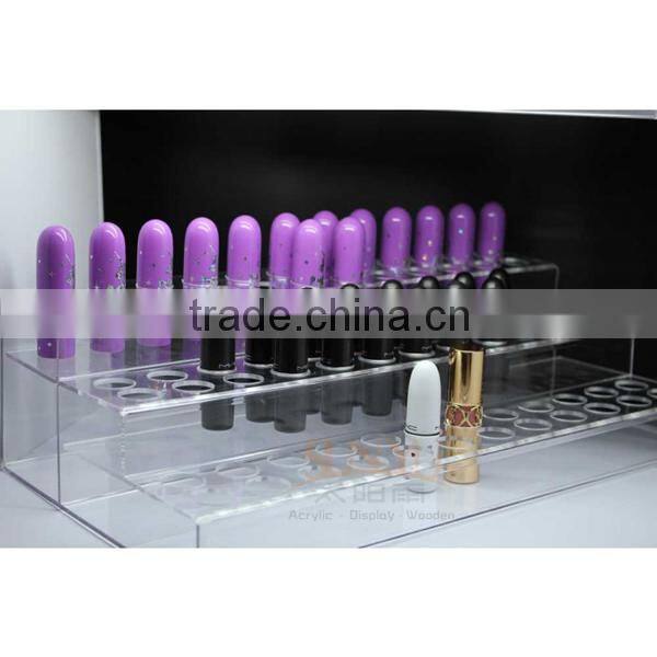 Transparent 3 layer nail polish acrylic display