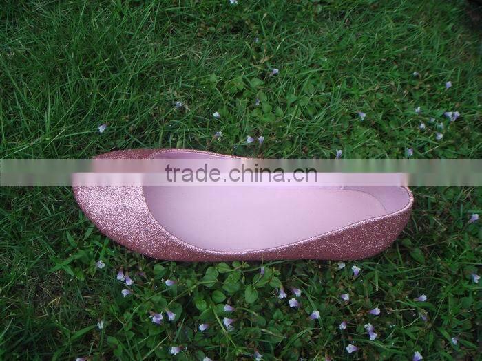Gold glitter material women gender hot-sell flat dance jazz shoes