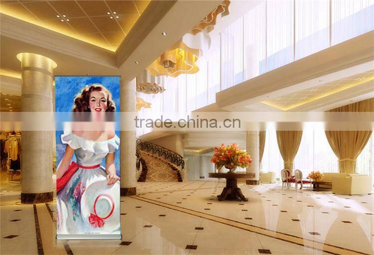 Aluminum promotion display system stand roll up banner