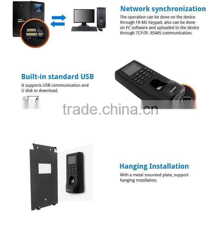 Nordson 2.8inch HD LCD screen FR-M2 Network Fingerprint Access Control with ID Card
