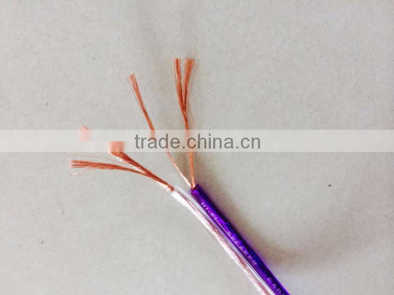 High quality 2 core flat OFC red and black colored speaker wire