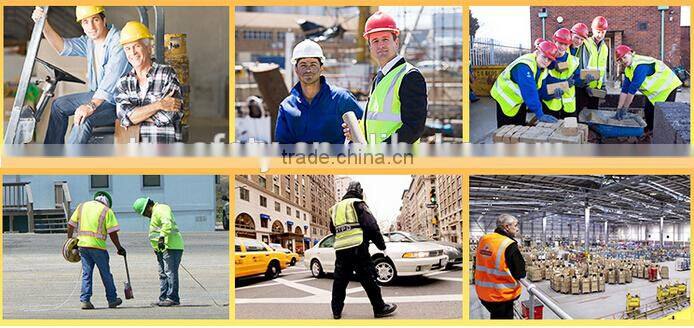 American Europe style polyester mesh high visibility lime green/yellow safety reflective jacket