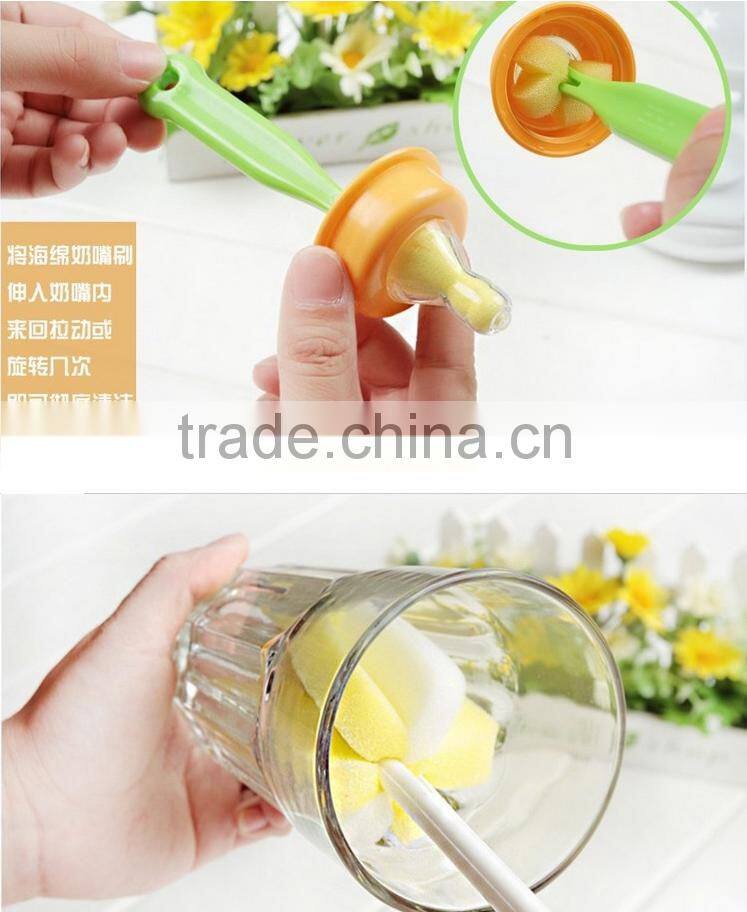 2016 Hot Sale Easy Cleaning Nylon feeding baby bottle brush