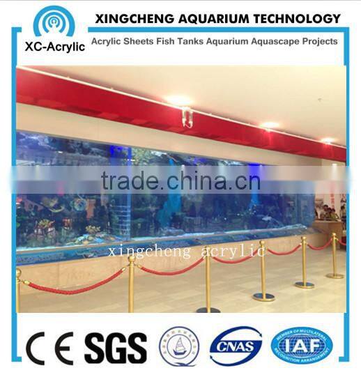 super clear large aquare acrylic fish tank of acrylic fish tank project made in China