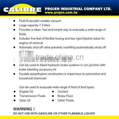CALIBRE Automotive Oil Evacuator 7.3 Liter Fluid Evacuator
