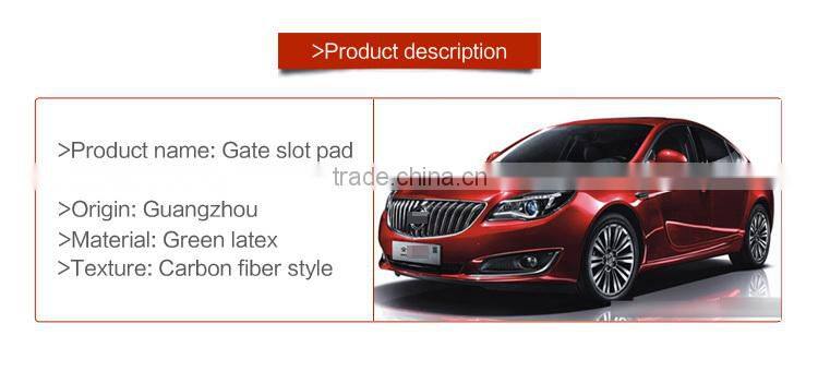 Car accessories Car Door slot rubber mats for Buick Regal( low configuration) 2014-2015 9pcs/set